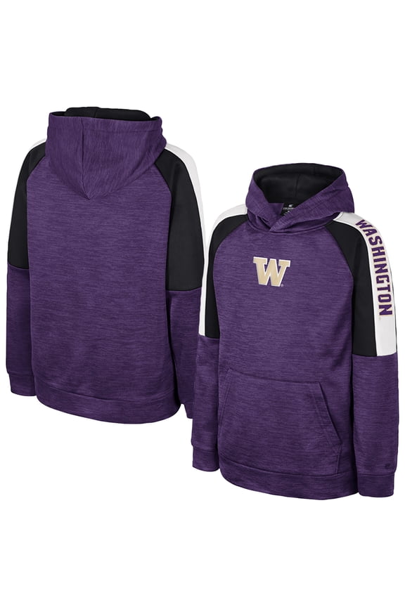 Youth Colosseum Purple Washington Huskies Pullover Hoodie