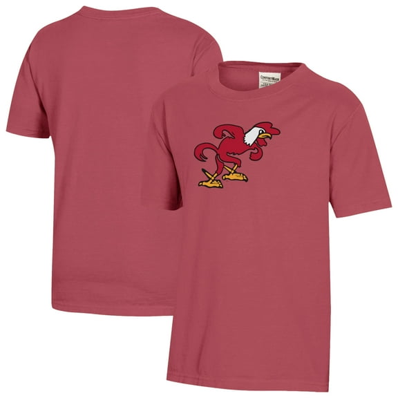 Youth ComfortWash Red Jacksonville State Gamecocks Team Logo T-Shirt