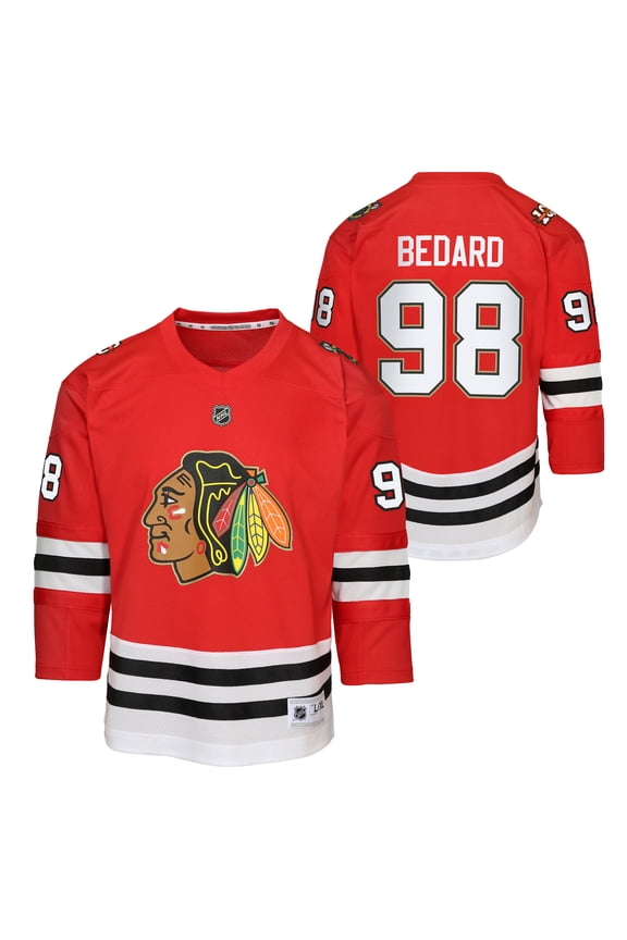 Youth Connor Bedard Red Chicago Blackhawks Home Centennial Premier Jersey