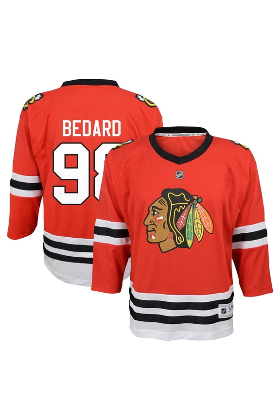 Youth Connor Bedard Red Chicago Blackhawks Home Replica Player Jersey
