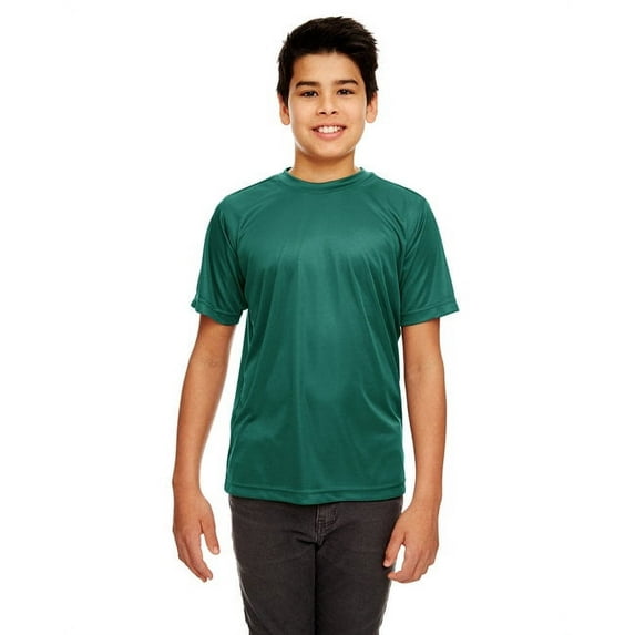 Youth Cool Dry Sport Performance Interlock T-Shirt FOREST GREEN S