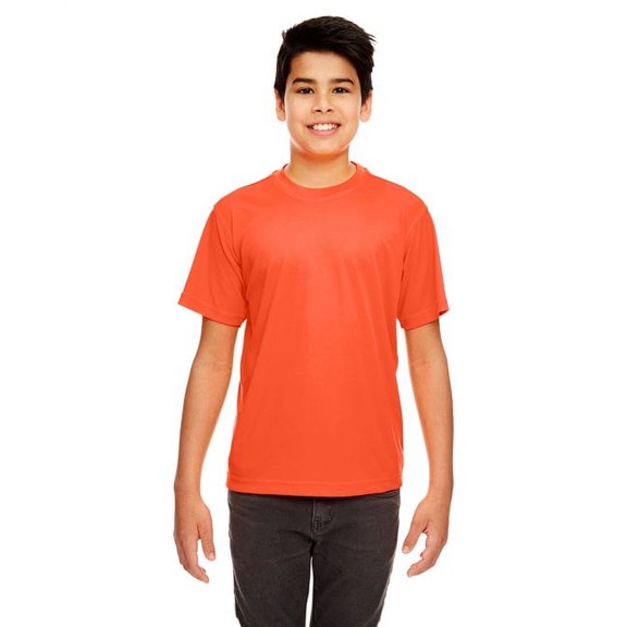 Youth Cool & Dry Sport Performance Interlock T-Shirt - ORANGE - XL