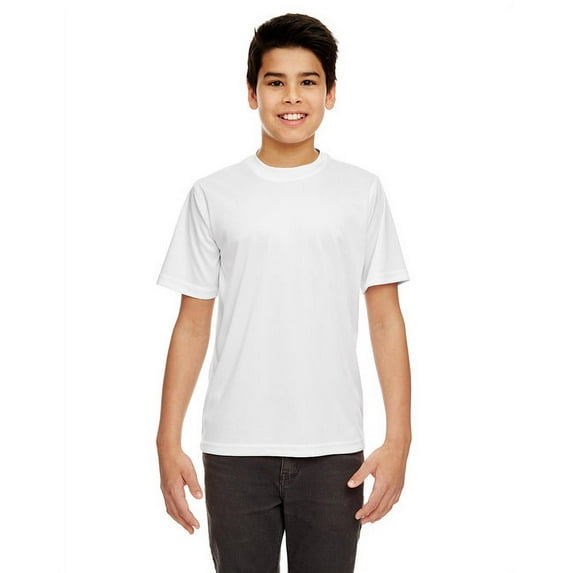 Youth Cool Dry Sport Performance Interlock T-Shirt WHITE XL