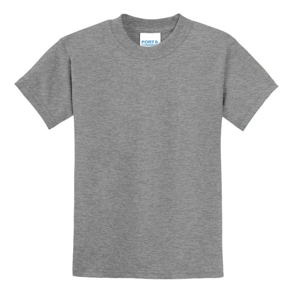 Youth Core Cotton/Polyester Blend Tee Athletic Heather X-Small