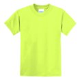 thumbnail image 1 of Youth Core Cotton/Polyester Blend Tee Safety Green X-Large, 1 of 2