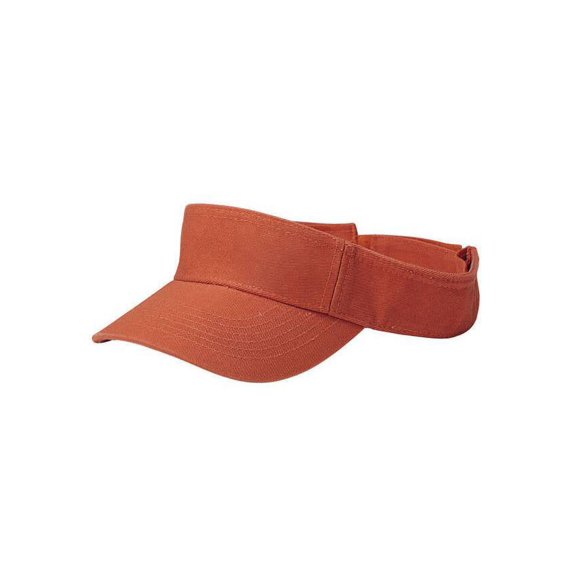 Youth Cotton Twill Washed Visor, Orange