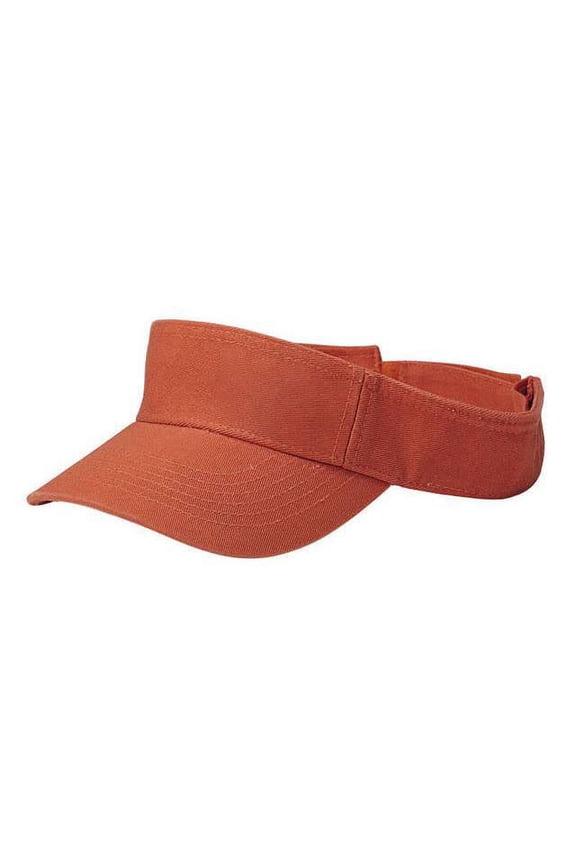 Youth Cotton Twill Washed Visor, Orange