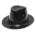 thumbnail image 1 of Cowboy Hats for Women Black Hat Leather Cowboy Hat Cowboy Hat Boys One Size, 1 of 5