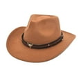 thumbnail image 1 of Youth Cowgirl Hat Khaki Hat Straw Cowboy Hats Mens Western Hats One Size, 1 of 3