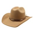thumbnail image 1 of Youth Cowgirl Hat Straw Cowboy Hats Yellow Hats Denim Cowboy Hats for Women One Size, 1 of 8