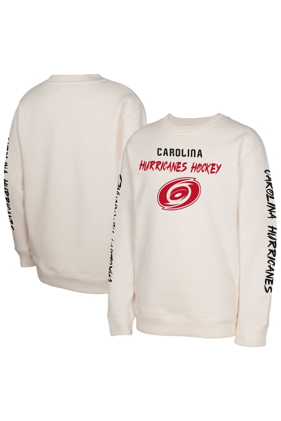 Youth Cream Carolina Hurricanes Star Power Pullover Sweatshirt