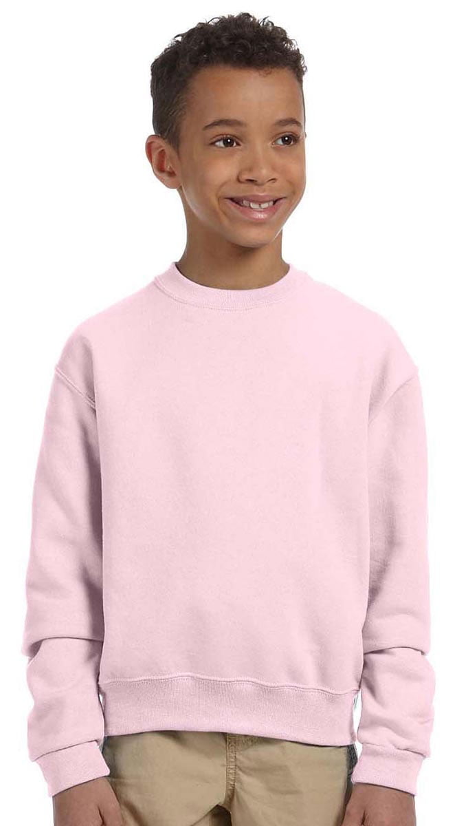 Youth Crewneck Sweatshirts 562B Large Classic Pink Walmart