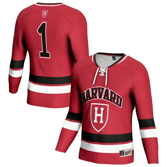 Youth  Crimson Harvard Crimson Lightweight Women's Hockey Team Fashion Jersey