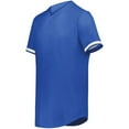 thumbnail image 1 of Augusta Sportswear 6910.280.M Youth Cutter Plus Full Button Baseball Jersey, Royal & White - Medium, 1 of 1