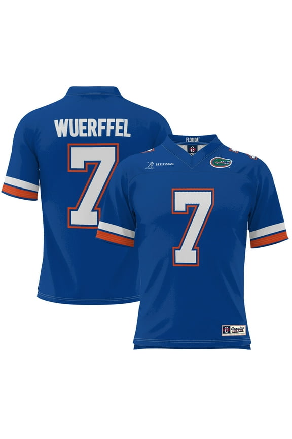 Youth Danny Wuerffel Royal Florida Gators Heisman Football Jersey