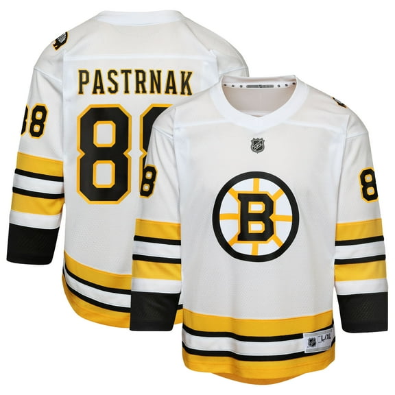 Youth David Pastrnak White Boston Bruins Home Replica Player Jersey