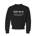 thumbnail image 1 of Youth Definition Of Teenager Funny Teen Crewneck Sweatshirt, 1 of 1
