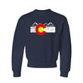 thumbnail image 1 of Youth Distressed Colorado Flag Rocky Mountains Crewneck Sweatshirt, 1 of 1