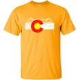 thumbnail image 1 of Youth Distressed Colorado Flag Rocky Mountains T-Shirt, 1 of 1