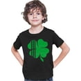 thumbnail image 1 of Youth Distressed Shamrock St. Patrick's Day Irish Pride T-Shirt, 1 of 1
