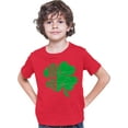 thumbnail image 1 of Youth Distressed Shamrock St. Patrick's Day Irish Pride T-Shirt, 1 of 1