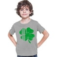 thumbnail image 1 of Youth Distressed Shamrock St. Patrick's Day Irish Pride T-Shirt, 1 of 1