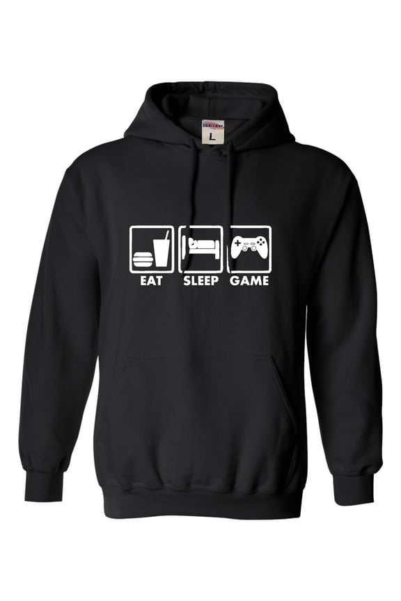 Youth Eat Sleep Game Funny Gamers Gaming Sweatshirt Hoodie