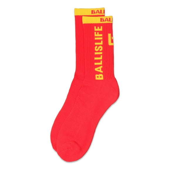 Youth Elite Socks in Red/Yellow