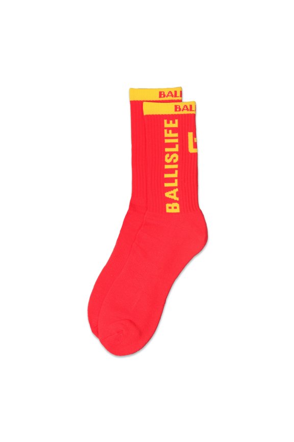 Youth Elite Socks in Red/Yellow