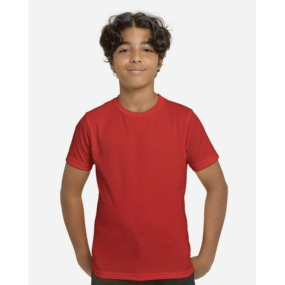 Threadfast Apparel T1000B Youth Epic Cotton T-Shirt-Red-XS