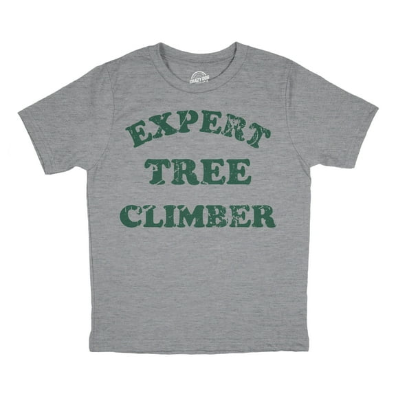 Youth Expert Tree Climber T Shirt Funny Adventurous Exploring Tee for Kids