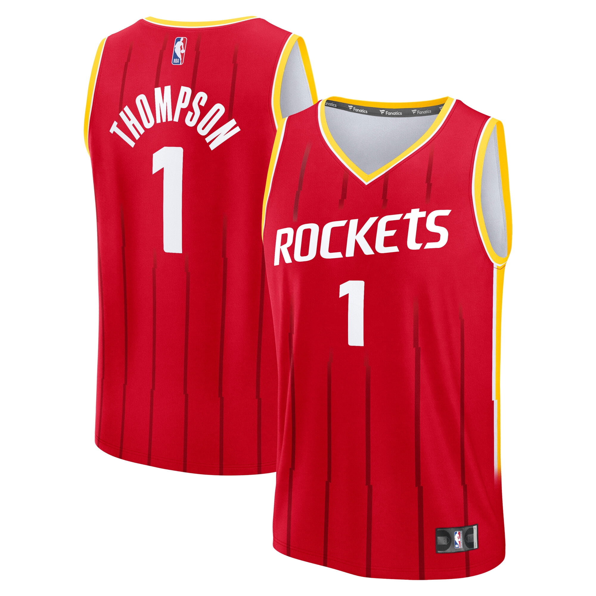 Youth Fanatics Amen Thompson Red Houston Rockets Fast Break Replica ...
