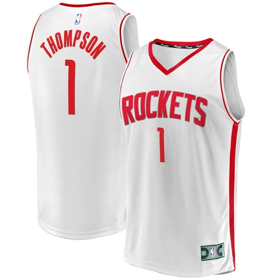 Youth Fanatics Amen Thompson White Houston Rockets Fast Break Replica Player Jersey - Association Edition