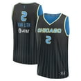 thumbnail image 1 of Youth Fanatics Hailey Van Lith Black Chicago Sky 2025 WNBA Draft Explorer Edition Fast Break Replica Jersey, 1 of 3