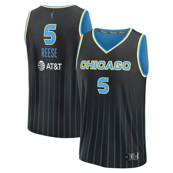 Youth Fanatics Angel Reese Black Chicago Sky Explorer Edition Fast Break Replica Jersey