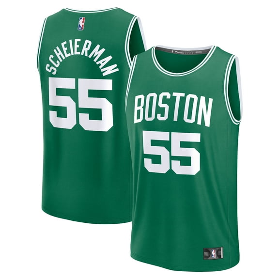Youth Fanatics Baylor Scheierman Kelly Green Boston Celtics 2024 NBA Draft Fast Break Player Jersey - Icon Edition