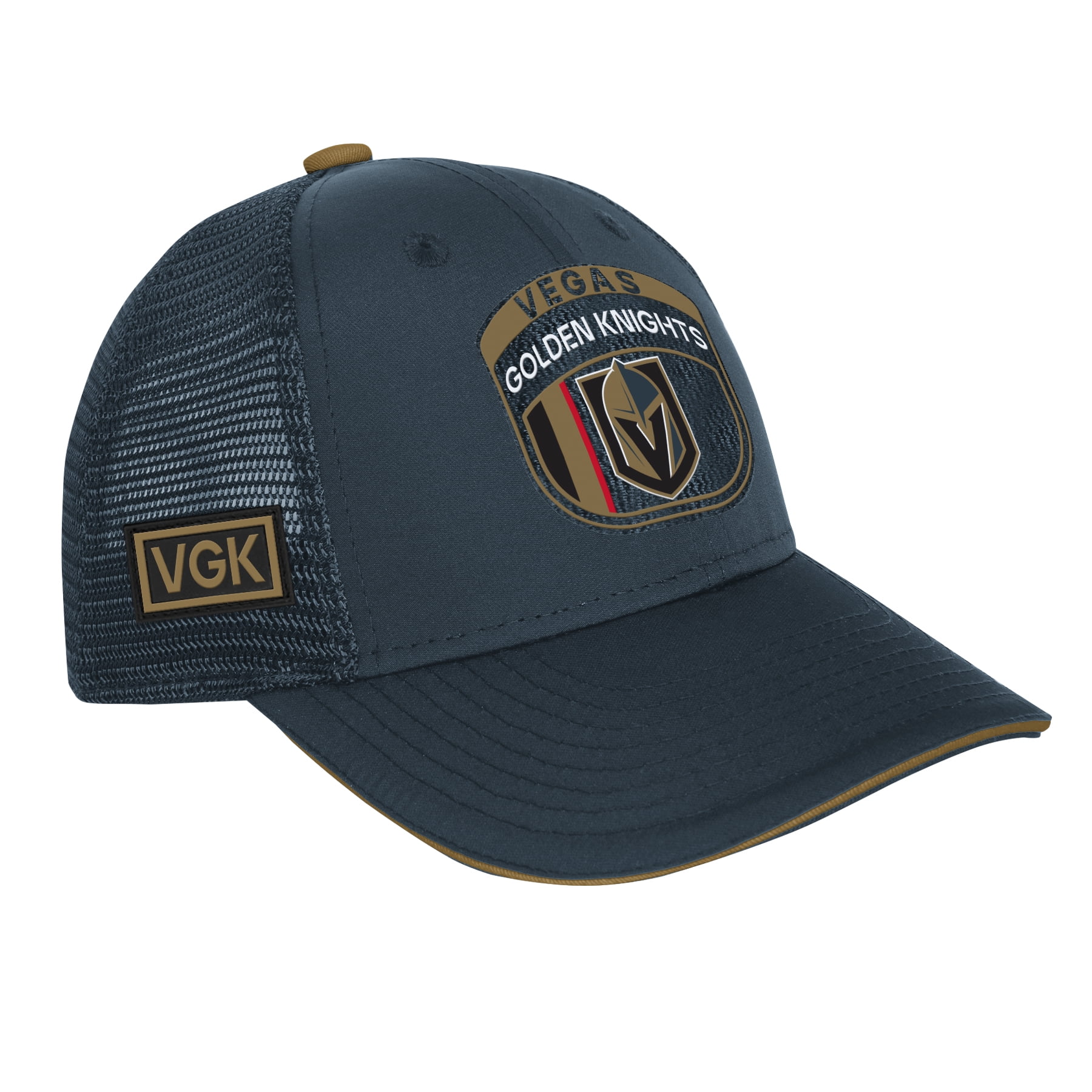 Youth Fanatics Black Vegas Golden Knights 2024 NHL Draft On Stage Trucker Adjustable Hat