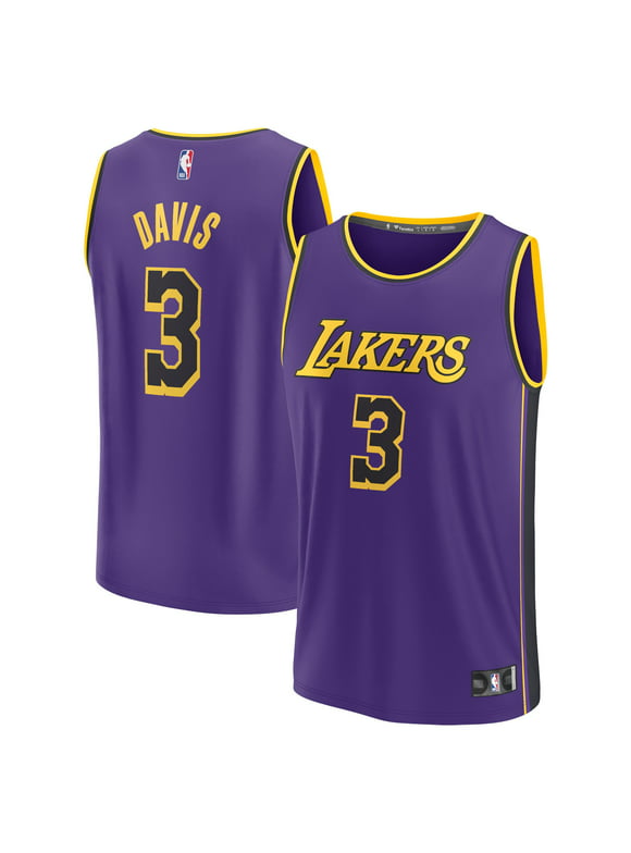 Youth Fanatics Branded Anthony Davis Purple Los Angeles Lakers Fast Break Player Jersey - Statement Edition