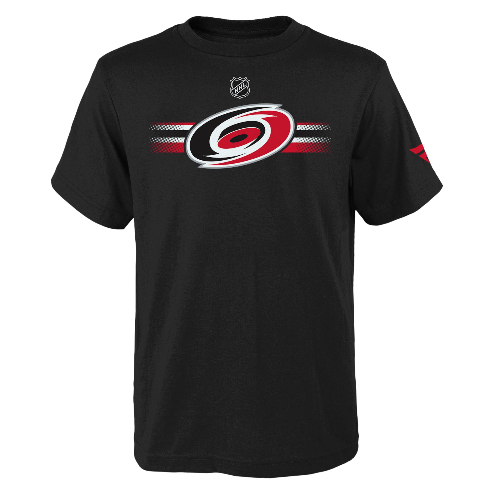 Youth Fanatics Branded Black Carolina Hurricanes Authentic Pro Logo T
