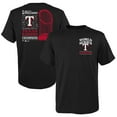 Youth Fanatics Branded Black Texas Rangers 2023 World Series Champions Signature Roster TShirt