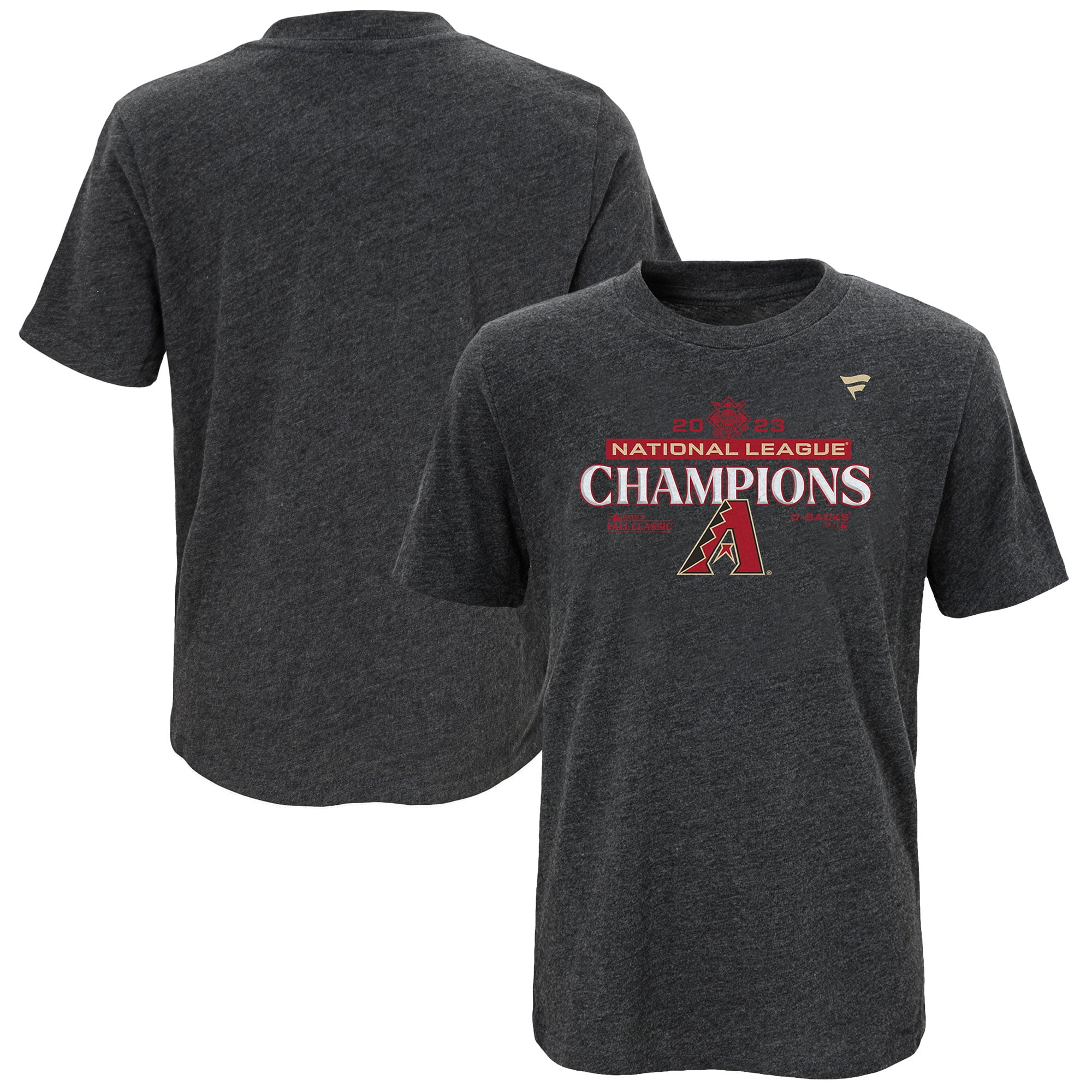 Youth Fanatics Branded Heather Charcoal Arizona Diamondbacks 2023