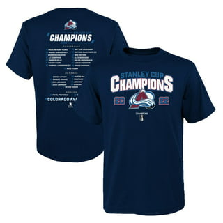 Men's Colorado Avalanche Fanatics Branded White 3-Time Stanley Cup Champions  T-Shirt