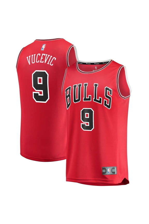 Youth Fanatics Branded Nikola Vucevic Red Chicago Bulls 2020/21 Fast Break Replica Jersey - Icon Edition