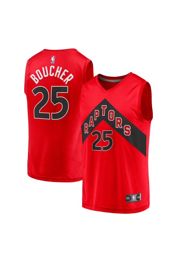 Youth Fanatics Chris Boucher Red Toronto Raptors Fast Break Replica Jersey - Icon Edition