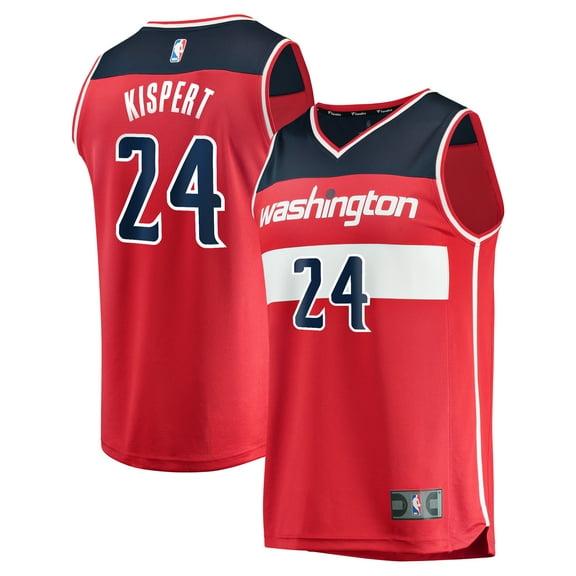 Youth Fanatics Corey Kispert Red Washington Wizards Fast Break Replica Player Jersey - Icon Edition