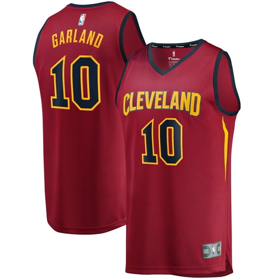 Youth Fanatics Darius Garland Wine Cleveland Cavaliers Replica Fast Break Jersey - Icon Edition
