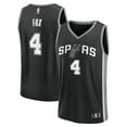 thumbnail image 1 of Youth Fanatics De'Aaron Fox Black San Antonio Spurs Fast Break Replica Player Jersey - Icon Edition, 1 of 3