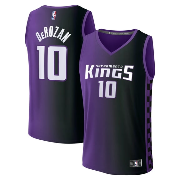 Youth Fanatics DeMar DeRozan Purple Sacramento Kings Fast Break Replica Player Jersey - Statement Edition