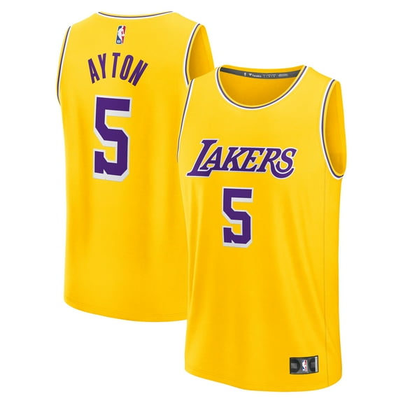 Youth Fanatics Deandre Ayton Gold Los Angeles Lakers Fast Break Replica Player Jersey - Icon Edition