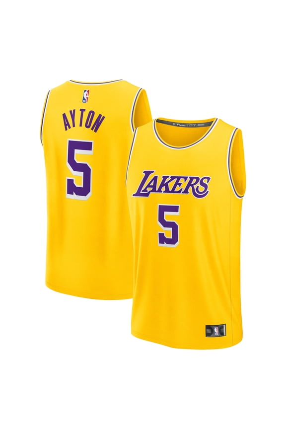 Youth Fanatics Deandre Ayton Gold Los Angeles Lakers Fast Break Replica Player Jersey - Icon Edition